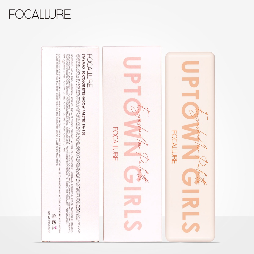 Focallure Uptown Girls Eyeshadow Staymax 10 Color Eyeshadow Palette Focallure Eyeshadow Focallure Eyeshadow Palet Focallure Focallur Focalure Fucallure Focalure Foccalure