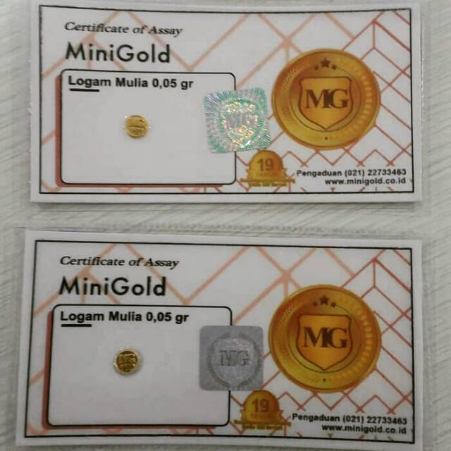 Zn201 Logam Mulia Lm Mini Gold Emas Murni 0 05 Gram 24 Karat Indonesia