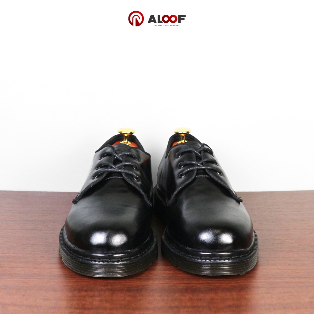 38-45 Aloof DELOW - Sepatu Low Boots Formal Docmart Pria Original Kulit Asli-5