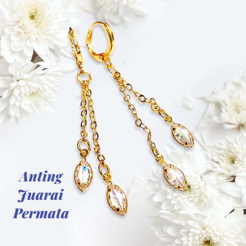 Anting wanita //anting permata //anting //perhiasan