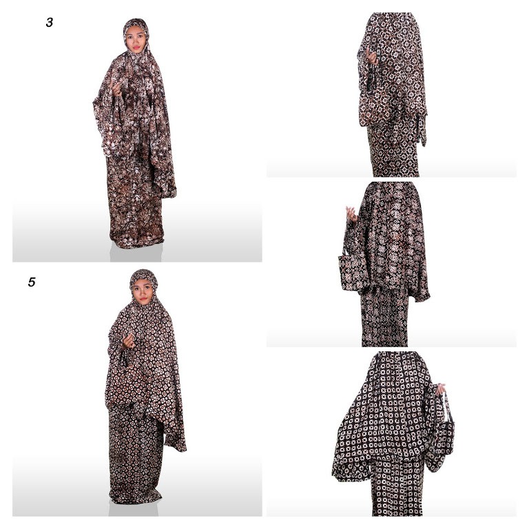 Mukena Batik I Mukena Katun Rayon Batik - Batik Zahrah