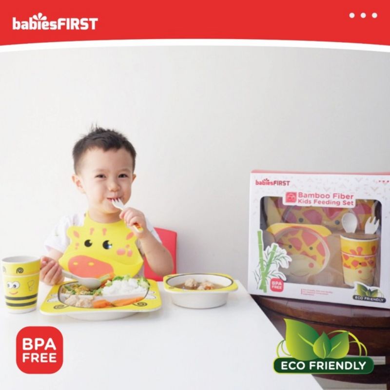 babiesFIRST  Bamboo Feeding Set Animal