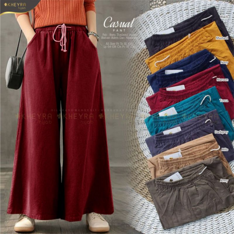 Casual pants by alila / celana kulot / celana wanita / cullotes