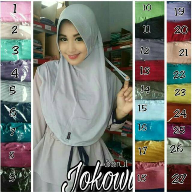 10Pcs GROSIR NO ECER ELNIFA Jilbab HIJAB Serut Jokowi Talita ORI