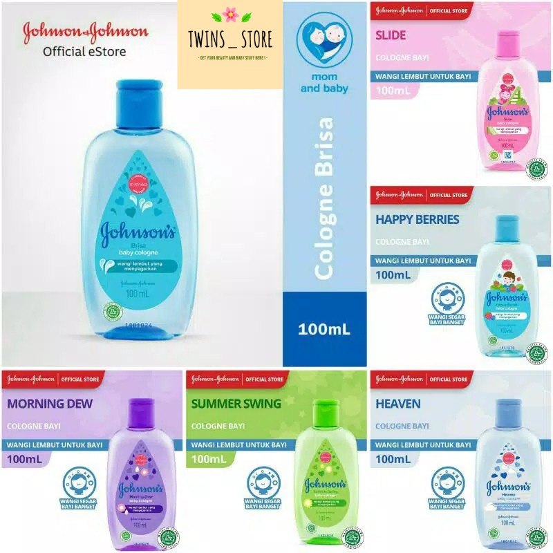 Johnson cologne Brisa 100ml / Johnson Cologne Heaven /Cologne Bayi Johnson / Parfum Bayi