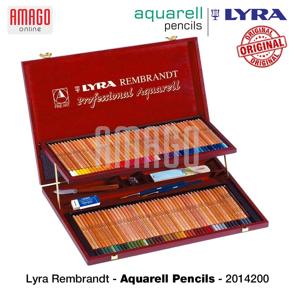 LYRA - REMBRANDT AQUARELL WOODEN BOX - ASSORTED COLORS- 2014200