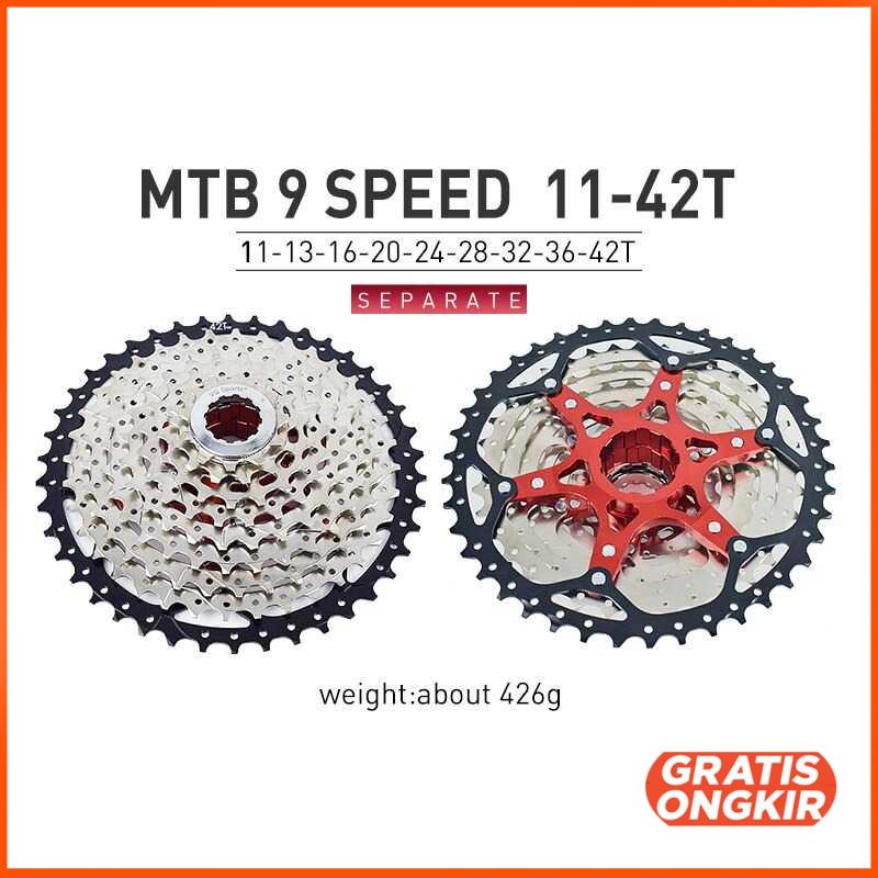 Sports Gigi Sprocket Sepeda Round Ultralight 9 Speed 42T - VG72