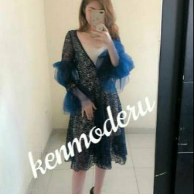 Dress Import Lace brokat import Ken-532