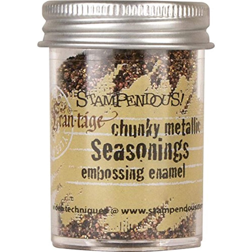 

STAMPENDOUS SEASONINGS EMBOSSING ENAMEL CHUNKY METALLIC (FREG044)