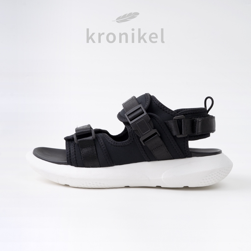 [PREMIUM LOKAL BRAND] KRONIKEL PROJECT // SANA 2-in-1 Sandals - Classic Black