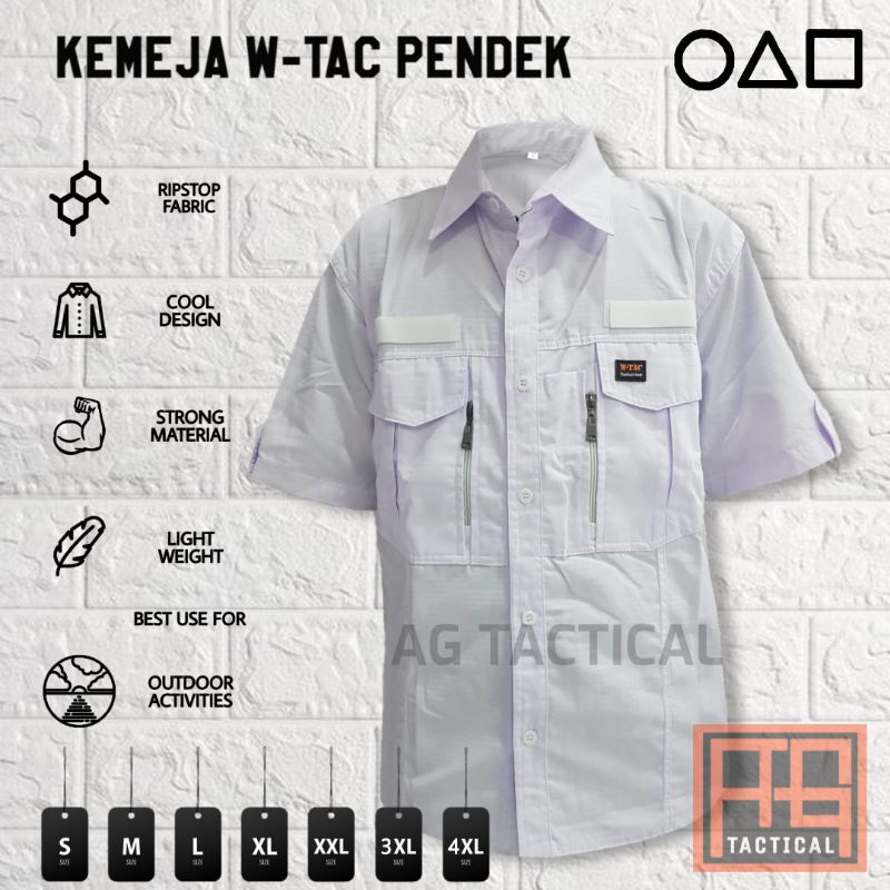 Kemeja Tactical W TAC Lengan Pendek