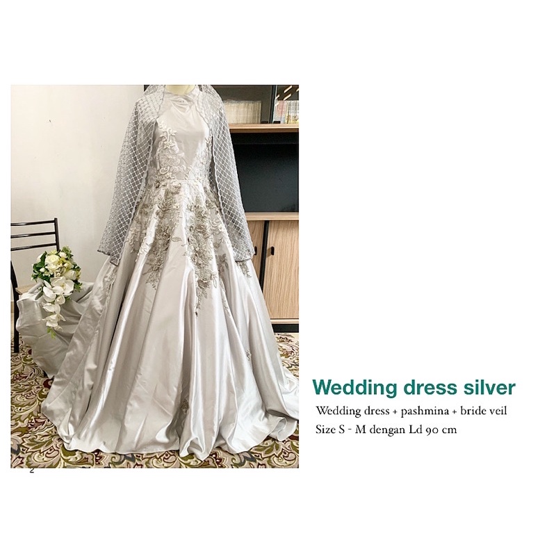 Sewa gaun pengantin wedding dress muslim