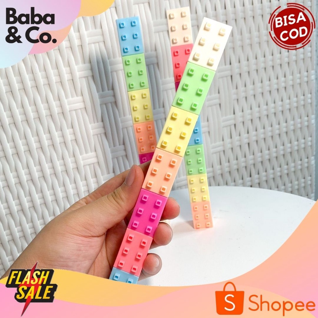 

STABILO MARKER HIGHLIGHTER SUSUN BENTUK LEGO LUCU CUTE 1 SET 5 WARNA MURAH LUCU UNIK ATK MURAH BISA COD