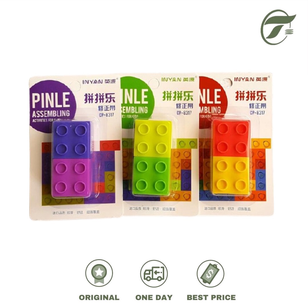 

CORRECTION TAPE CP-8317 BENTUK LEGO PINLE ASSEMBLING 12 INYAN