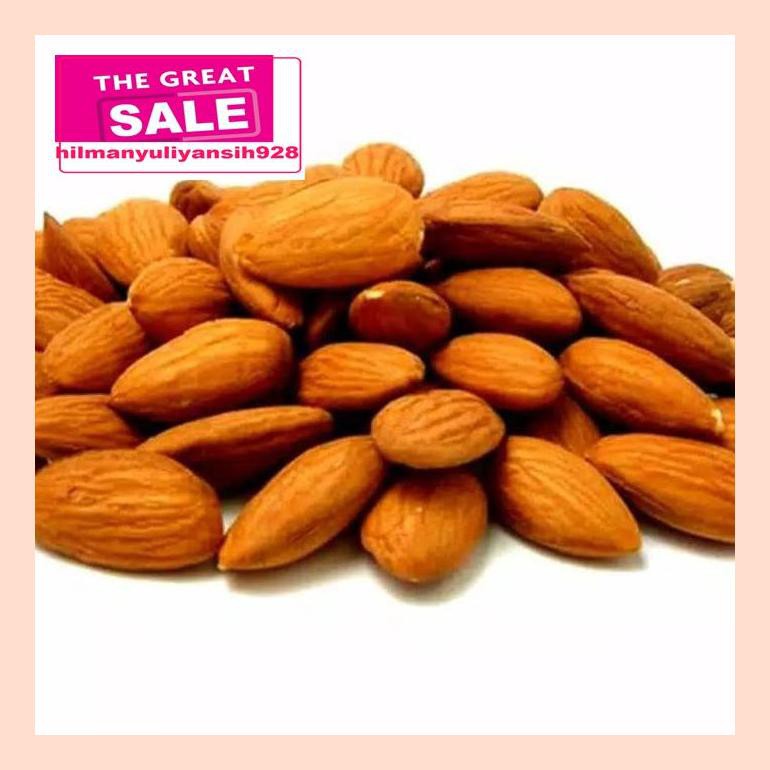 

S50Mra Almond Roasted 500 Gr / Almond Panggang Utuh / Kacang Almond Ret05Vh
