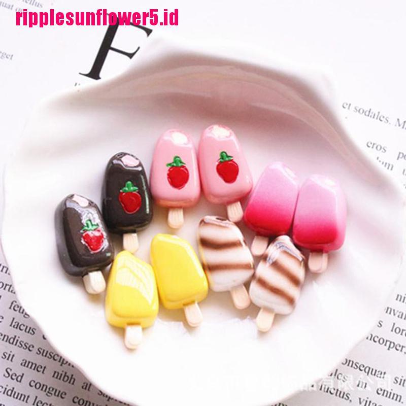 5pcs Miniatur Es Krim Popsicle Skala 1: 12 Untuk Rumah Boneka 1: 6