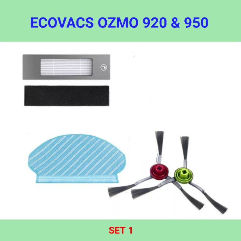 Ecovacs Ozmo 920 950 Accessories mop cloth filter brush set