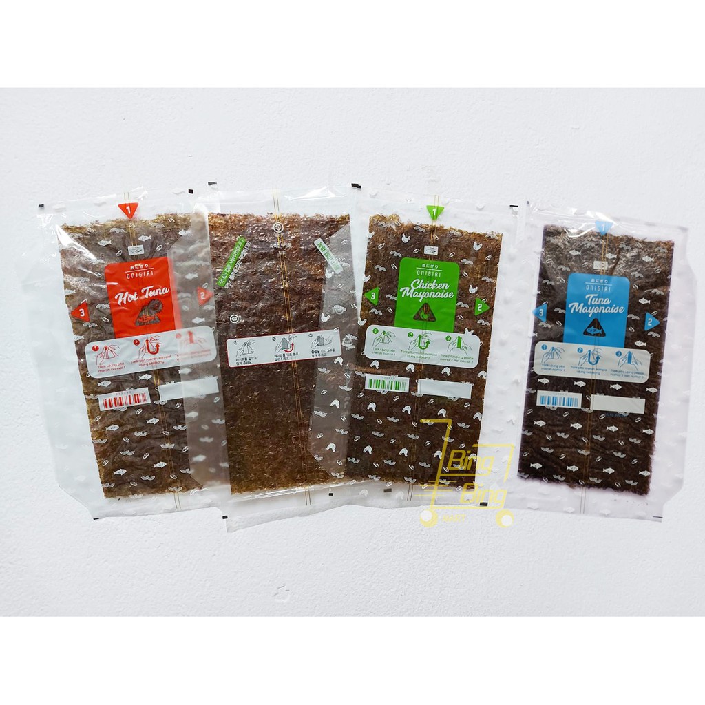 Manjun Triangle Onigiri Nori Wrapper isi 10 lembar - Hot Tuna