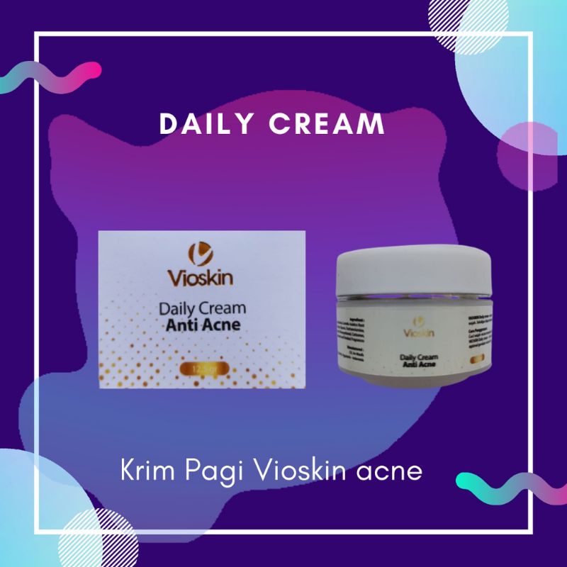 VIOSKIN DAILY CREAM ANTI ACNE Sangat ampuh menghilangkan bekas atau jerwat