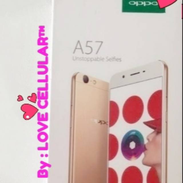 OPPO A57 RAM 3Gb/32Gb ROM ROSE GOLD NEW - GARANSI DISTRIBUTOR 1 TAHUN -