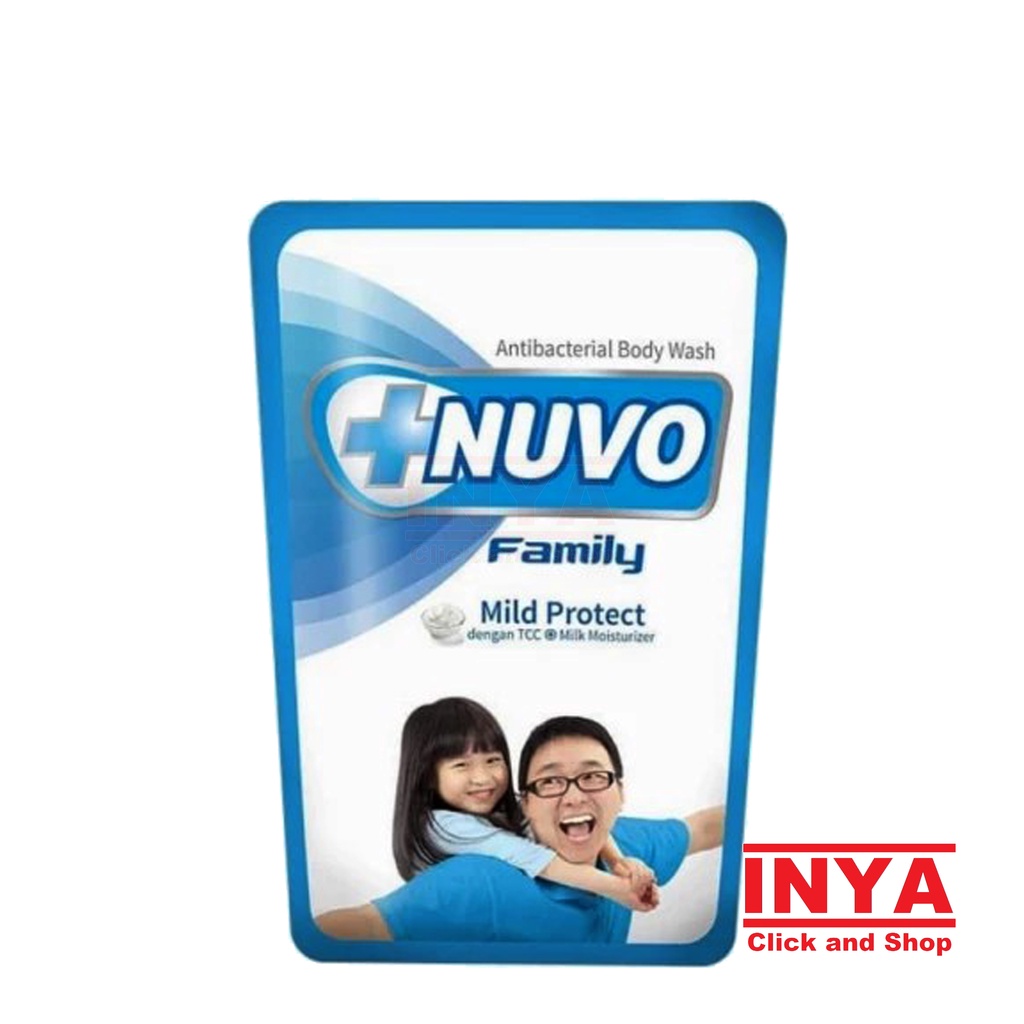 NUVO FAMILY MILD PROTECT ANTIBACTERIAL BODY WASH 250ml REFILL - Sabun Cair