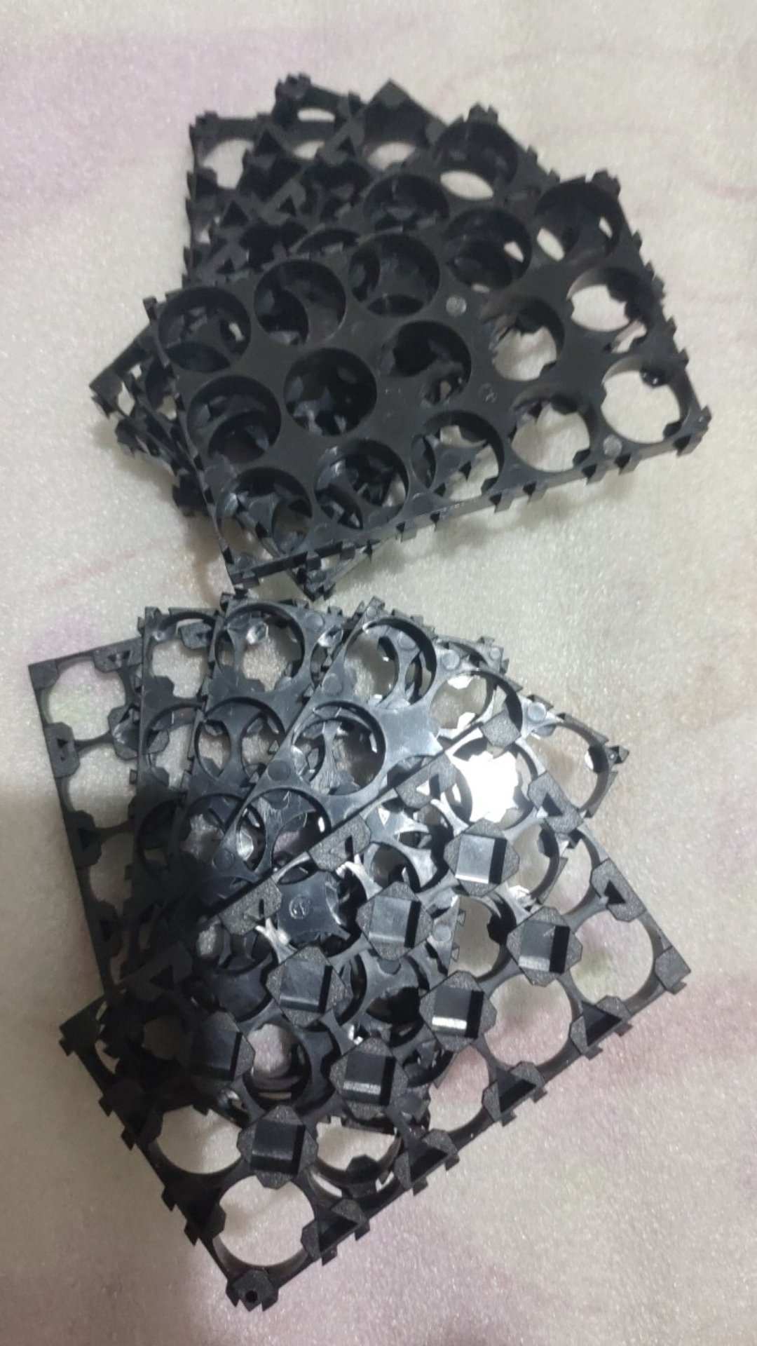 Bdid Swank 10pcs Holder Spacer Baterai 18650 3x5 Bahan Plastik