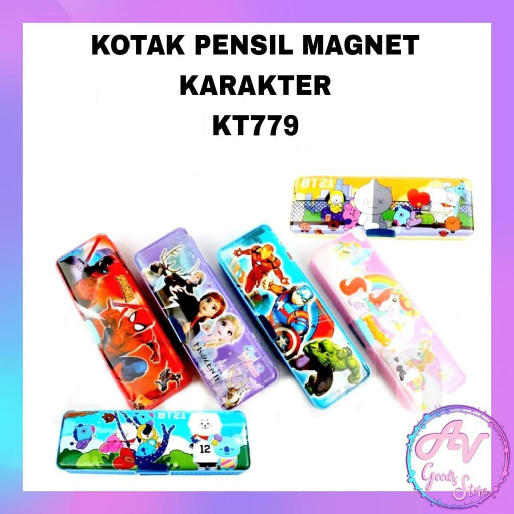 

Kotak Pensil Magnet Karakter KT779 / Tempat Pensil Magnet Tanpa Rautan