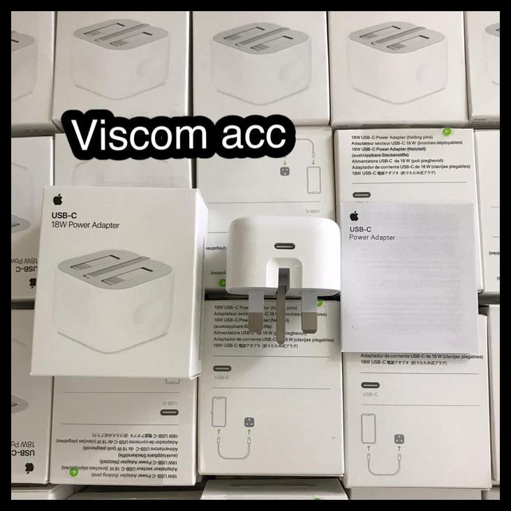 Adapter Charger Iphone 11Pro Max 18Watt Kaki 3 Ori / Adapter Usb C Ori