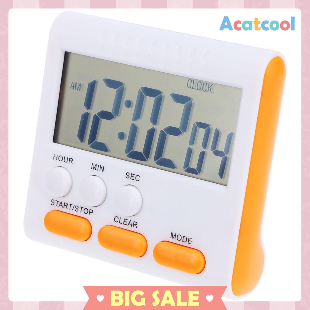 Multi-function Electric LCD Digital Kitchen Timer Alarm Count Up Down Clock