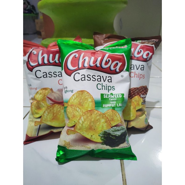 CHUBA cassava chips balado / rumput laut / BBQ  140 gram