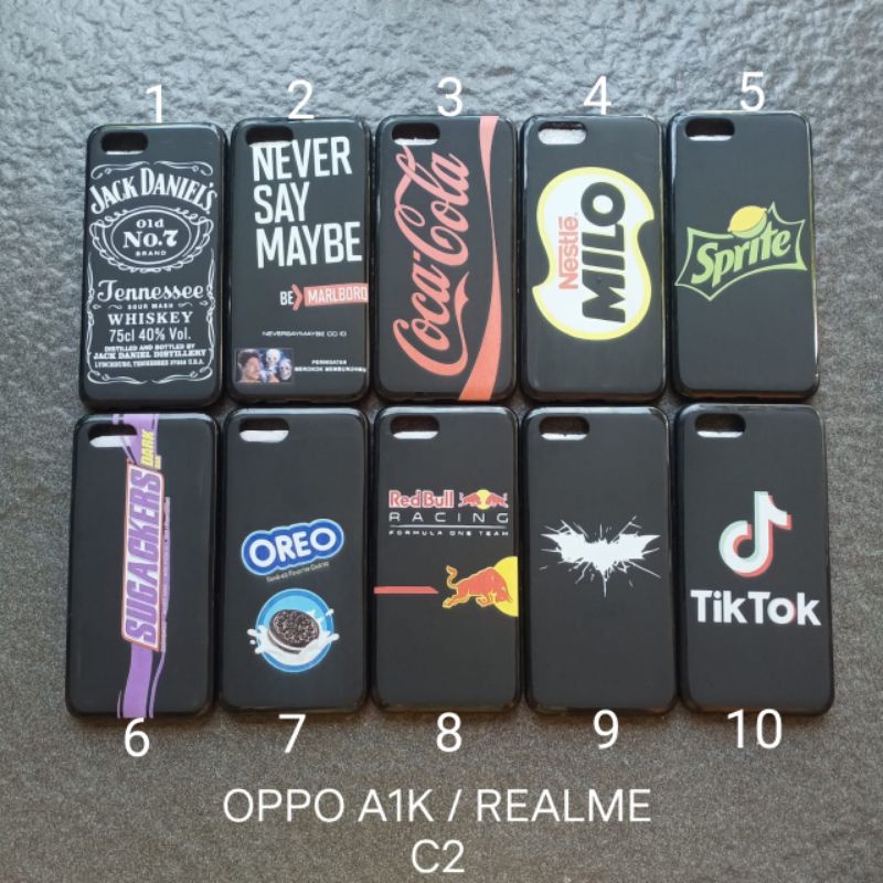 Case gambar realme C2 . oppo A1K motif cowok ( 8 motif ) soft softcase softshell silikon silicon cover casing kesing housing