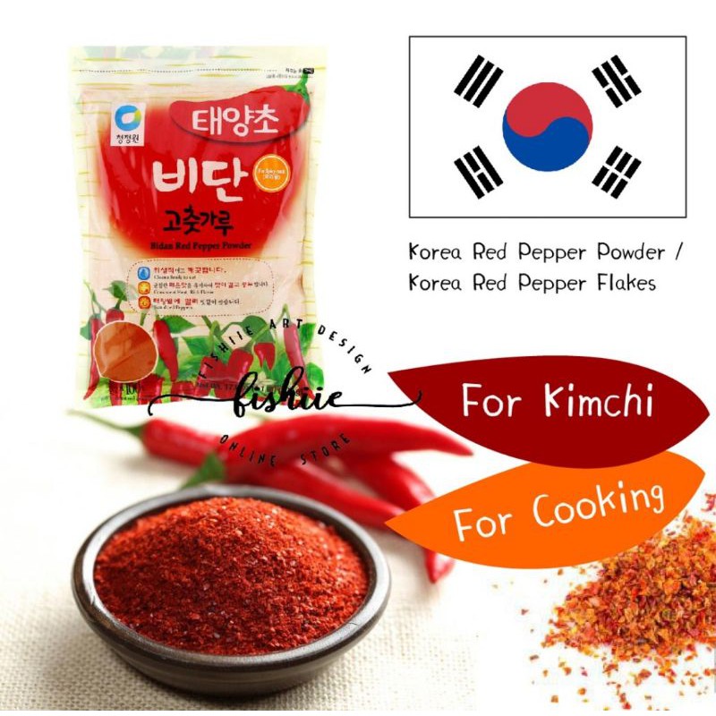 

Chungjungwon Daesang Bidan P Kimchi / Gochukaru flakes / Cabai Bubuk kasar Khas Korea 1 kg