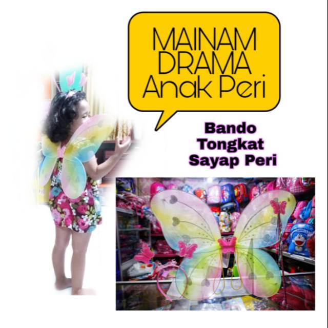 MAINAN ANAK PERI, KUPU-KUPU, MAINAN APAN DRAMA PERI MURAH, PERI ANAK, MAINAN ANAK PEREMPUAN