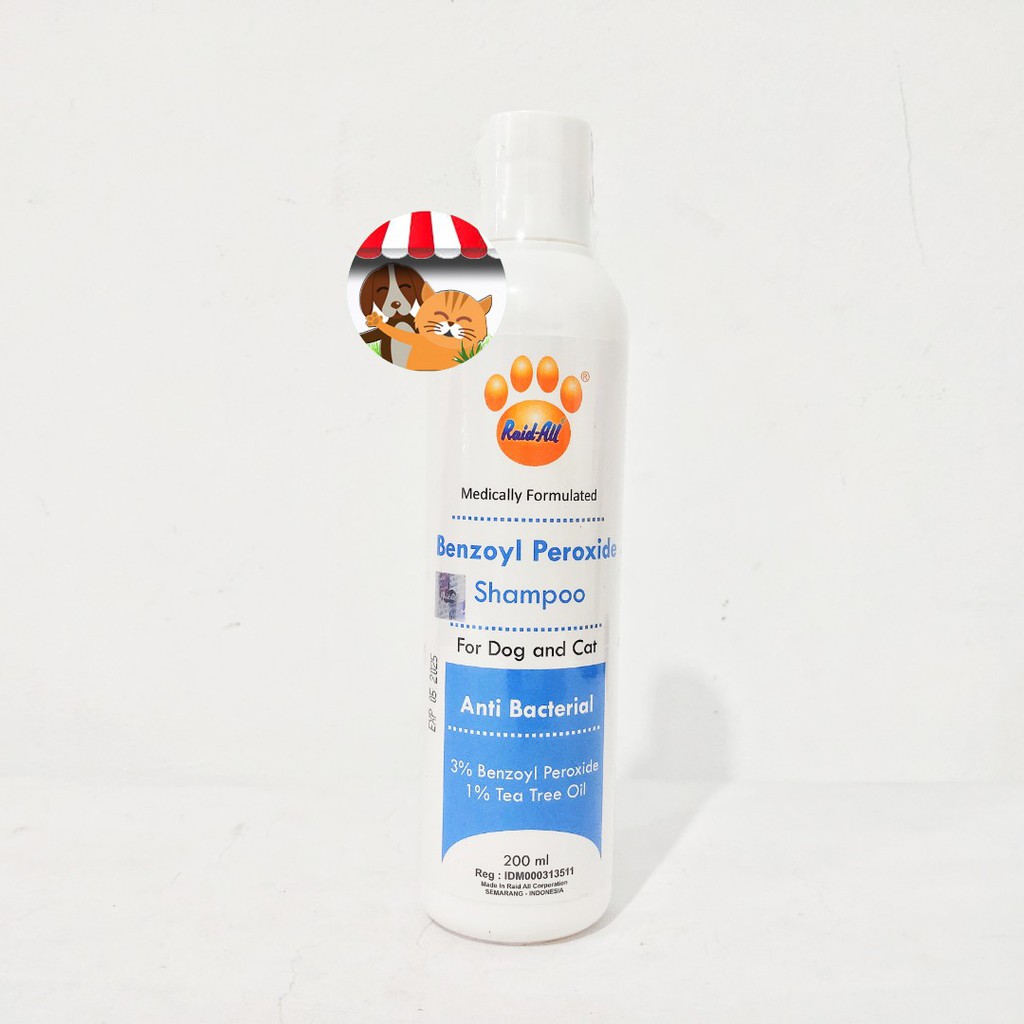 Shampoo Benzoyl Peroxide - 200ml - Shampo Anti Bakteri Anjing Kucing
