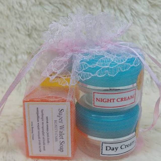 CREAM WALET POT BIRU 4IN1 CREM WALLET PENCERAH WAJAH