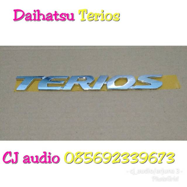 Emblem logo tulisan All new Terios original