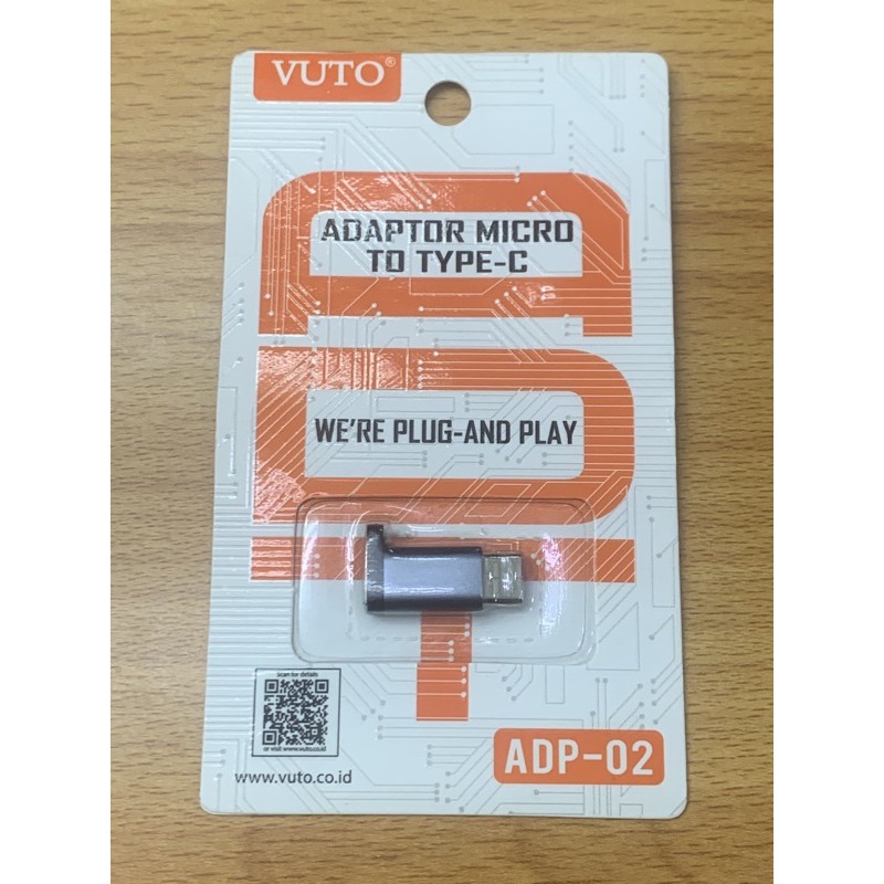 OTG VUTO USB KE MICRO / V8 / TYPE C, ADAPTOR MICRO TO TYPE C