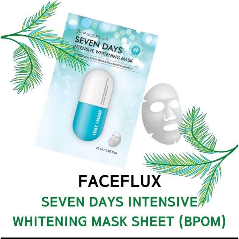 Faceflux BPOM - Seven Days Intensive Whitening Mask (1 SHEET)
