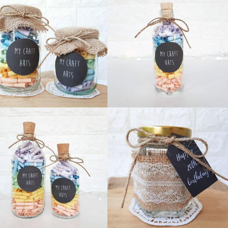 

ubua Messages in a Jar / Bottle [BELUM DITULIS/BLANK PAPER] @mycraftarts こ 90
