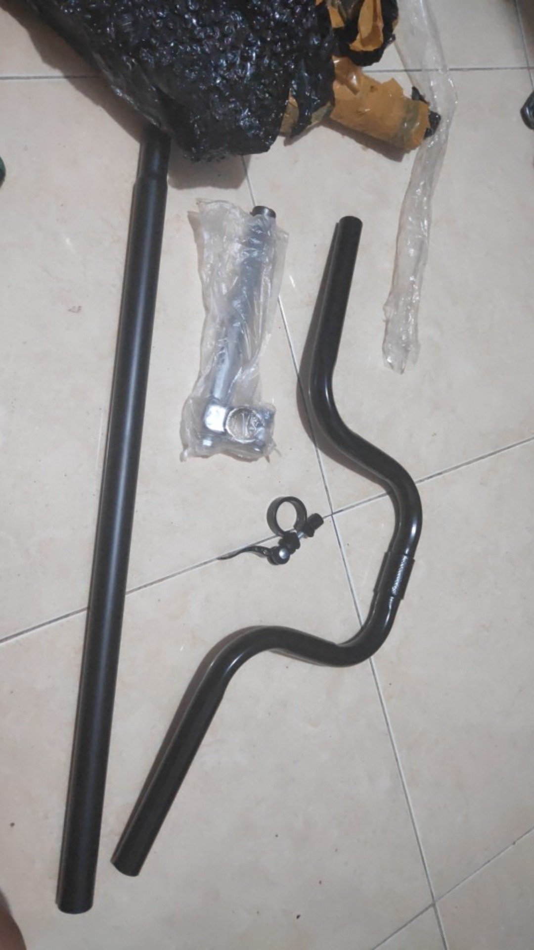Stang Minion Satu Paket Stem Seatpos Dan Clamp Seatpos