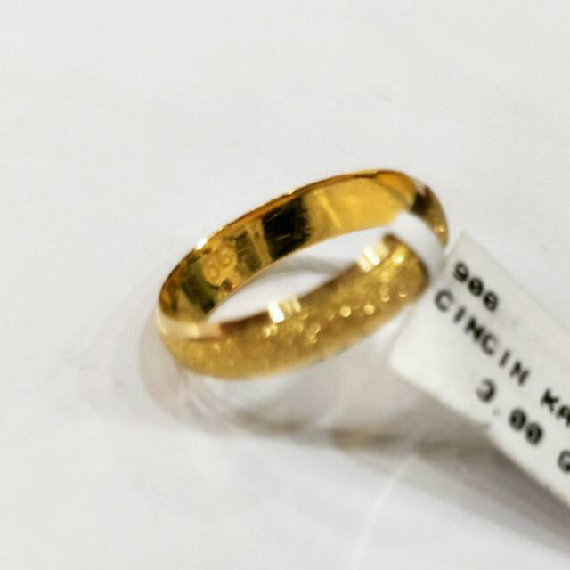 Cincin Kawin Cincin Couple Cincin Polos Emas Asli 3 Gram Shopee Indonesia