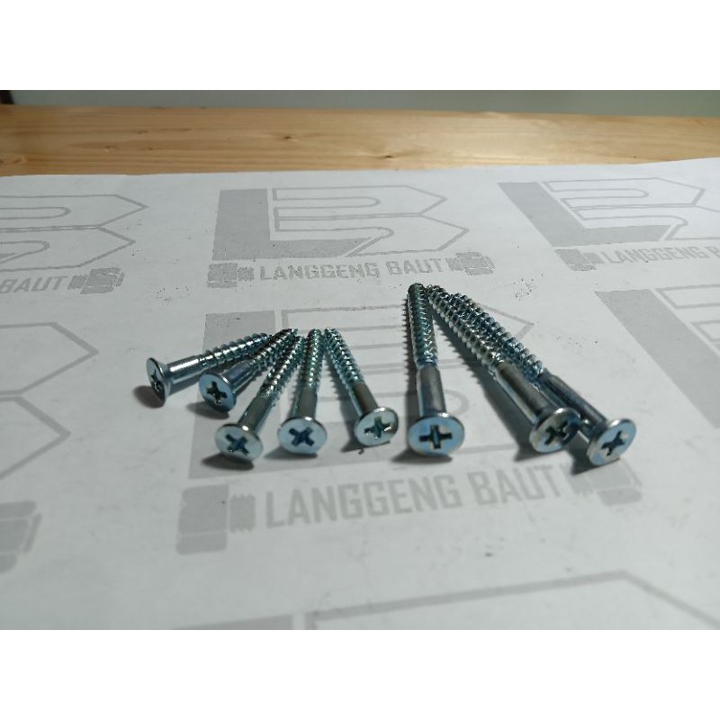 10 PCS Sekrup Kayu / Baut Kayu Ukuran 1,6cm 2cm 2,5cm, 3,2cm, 5cm