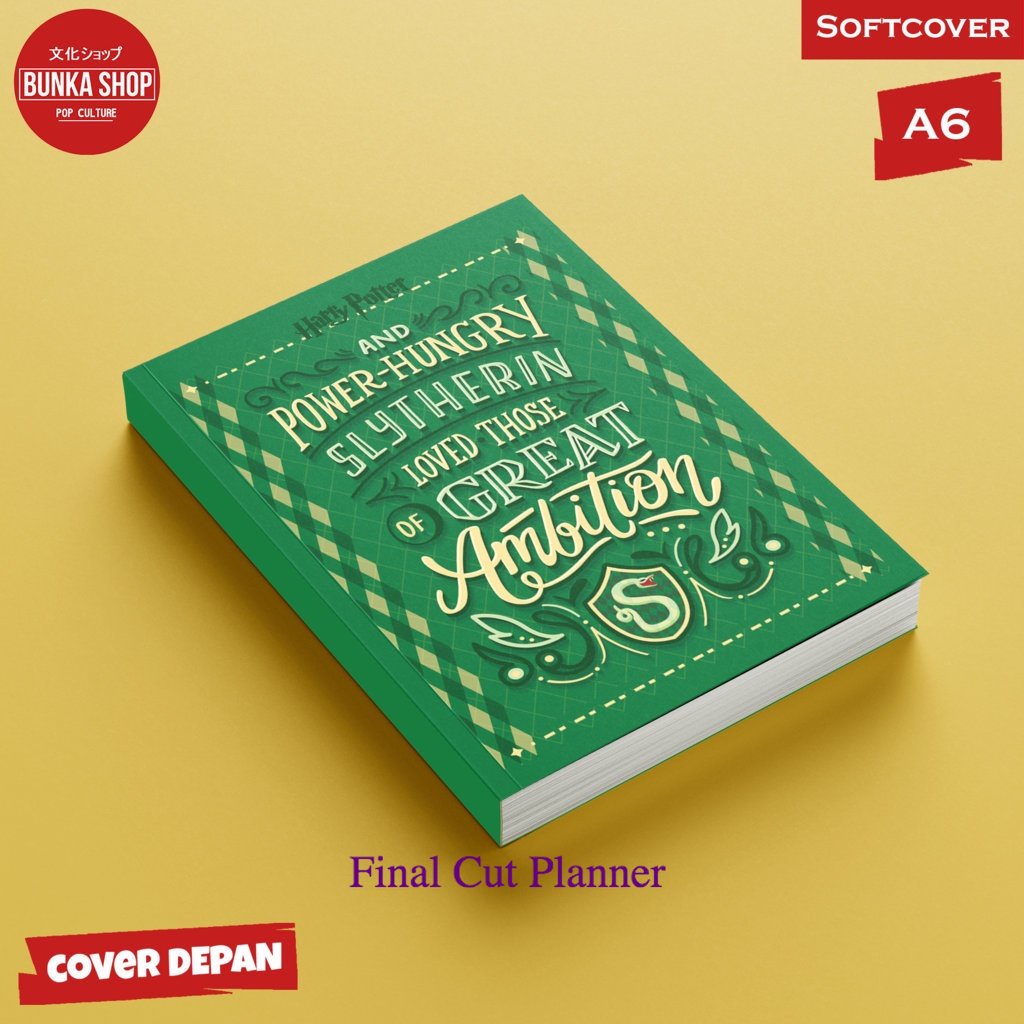 

Pocket Note Harry Potters Slytherin Quotes Softcover A6 Buku Tulis catatan Notes Agenda Planner Jurnal