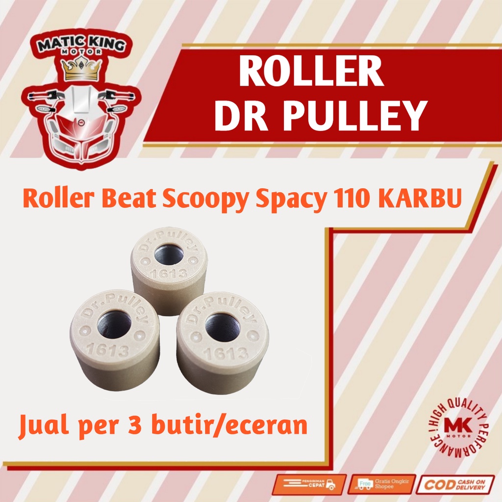 Jual Roller Racing Beat Scoopy Spacy Karburator Dr Pulley Tipe