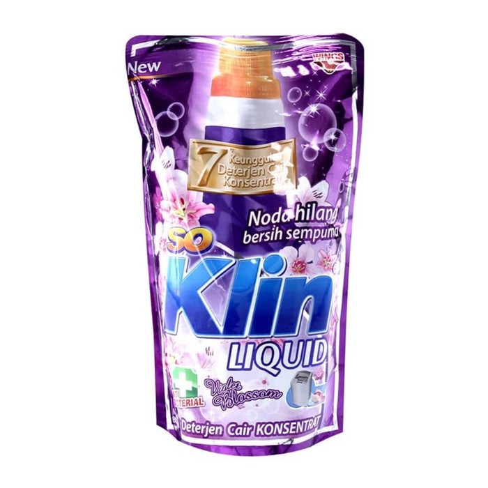 Soklin Liquid Deterjen Cair Violet Blossom Refill 750ml