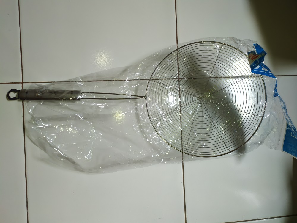 Serok Jaring Mie. Serok Parabola Stainless Steel 19 Cm