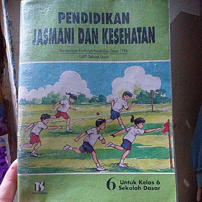Buku Pendidikan Jasmani dan Kesehatan (PENJASKES) Untuk Kelas 6 SD Kurikulum 1994 (Buku Klasik Jadul