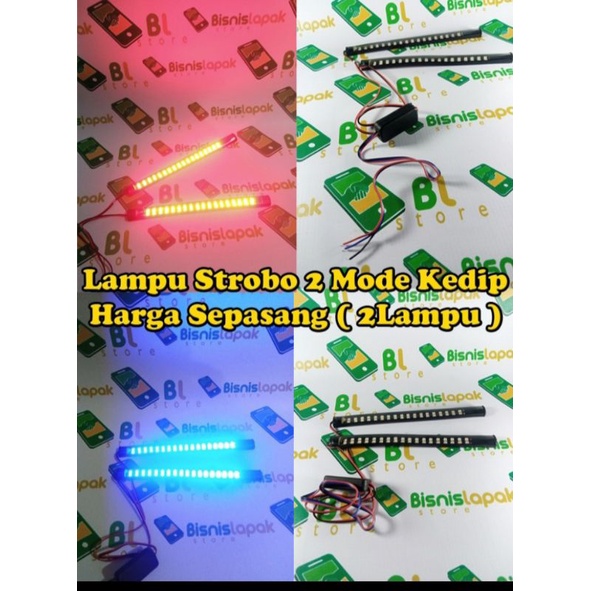 Lampu LED DRL Variasi Motor Mobil Kedip Flexible Elastis