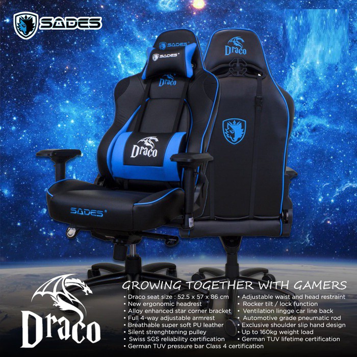 Kursi Gaming Chair Sades Draco
