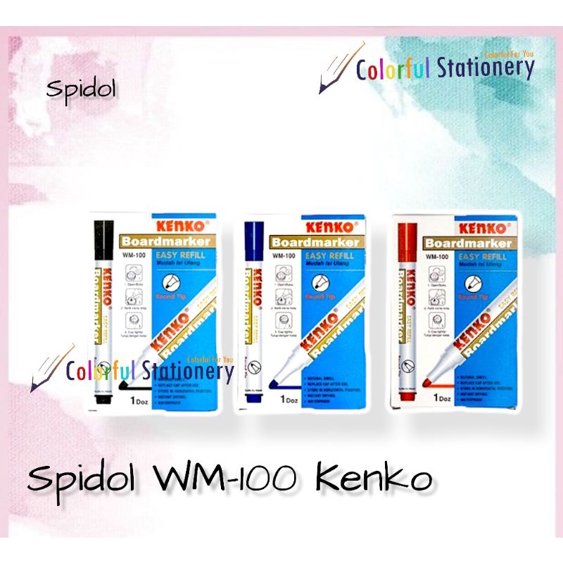 

Spidol Papan Tulis / Whiteboard Kenko WM-100